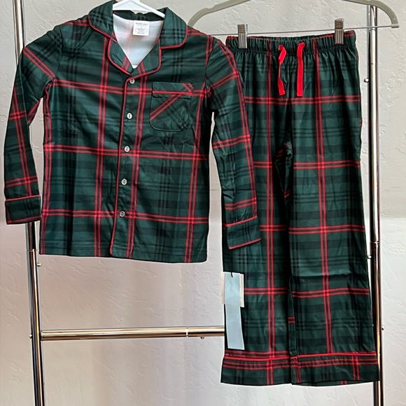 New Girl o Boy Size 6 Hearth & Hand Red & Green Plaid Holiday Pajama 2PC Set - Picture 1 of 4